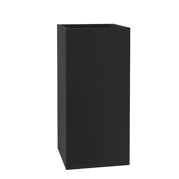 Leisuremod Basalt Tall Square Fiberstone & MgO Clay Planter, Weather-Resistant, Fully Assembled BP20BL - main