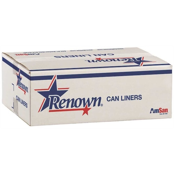 Renown 45 Gal. 16 mic 40 in. x 48 in. Black Can Liner, 250PK REN14535 - main