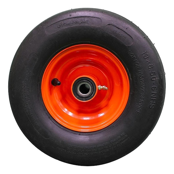 Antego 13 x 6.5-6 in Lawn Mower Wheel, Bad Boy Orange, 2 PK A6451100600804136506 - main