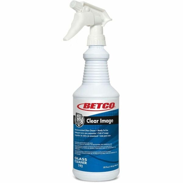 Betco Clear Image Glass Cleaner - Ready-To-Use - 32 fl oz (1 quart) - 432 oz (27 lb) - Unscented, 12PK 1921200 - main