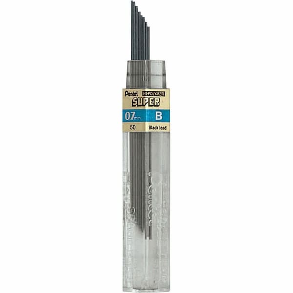 Pentel Lead Refill, B, 0.7 mm, PK12 PEN50B - main