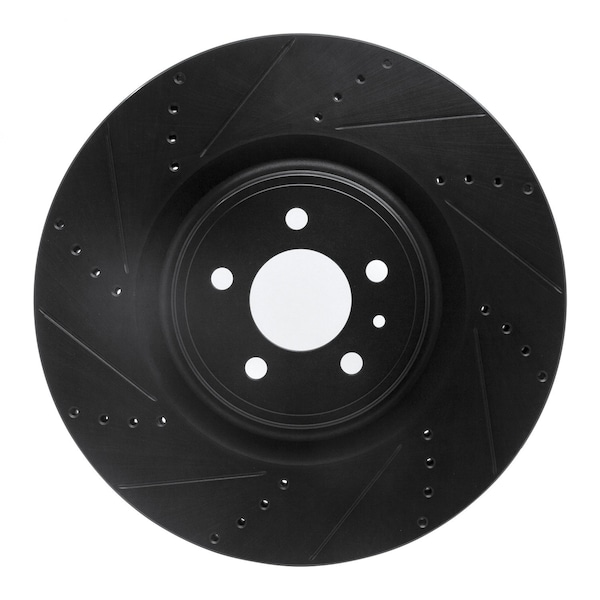 Dynamic Friction Co DFC Brake Rotor - Drilled and Slotted - Black 633-54071L - main