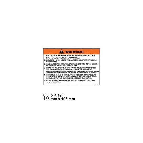 Mitsubishi REPLACEMENT DECAL, WARNING 93165-18100 - main