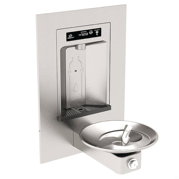 Haws Drinking Fountain, Silver, Satin, Sensor 1001HS - main