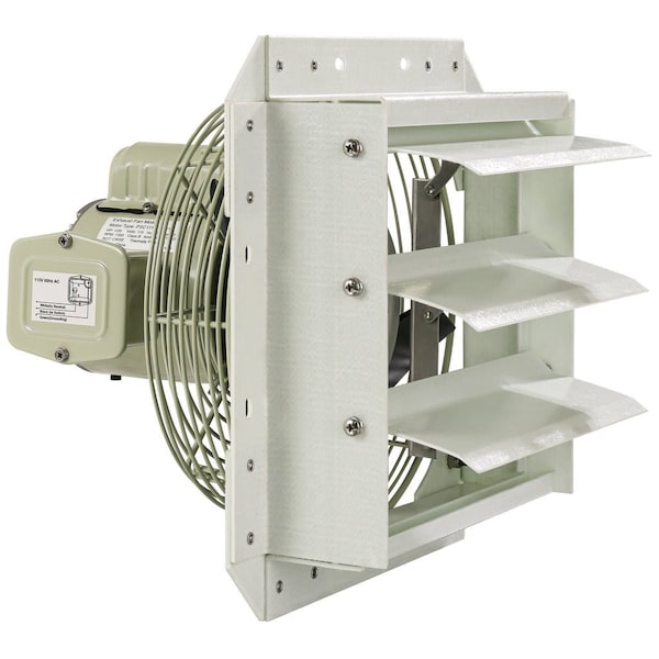 Iliving 10-Inch Corrosion Resistance Shutter Exhaust Fan, Single Speed ILG8SF10S-CR - main