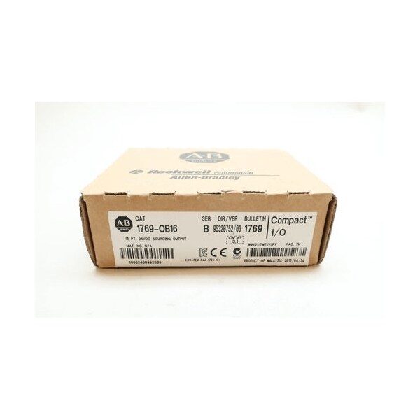 Allen Bradley COMPACT I/O OUTPUT MODULE SER B 1769-OB16 - main