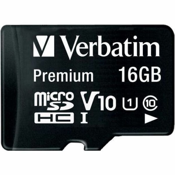 Verbatim MICROSDHC 16GB CLASS 10 W ADAPTER 44082 - main