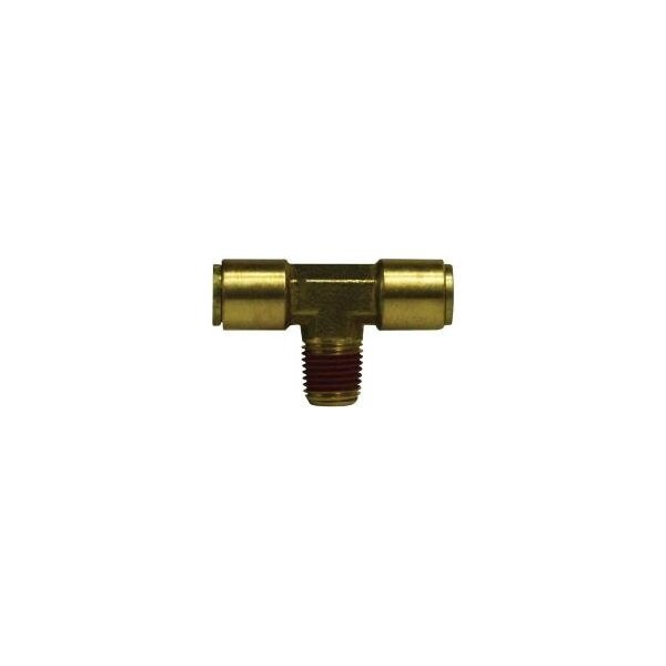 Midland Industries TEE BR 1/4IN PUSH-IN 1/4IN MIP 1/4IN BRS 720404 - main