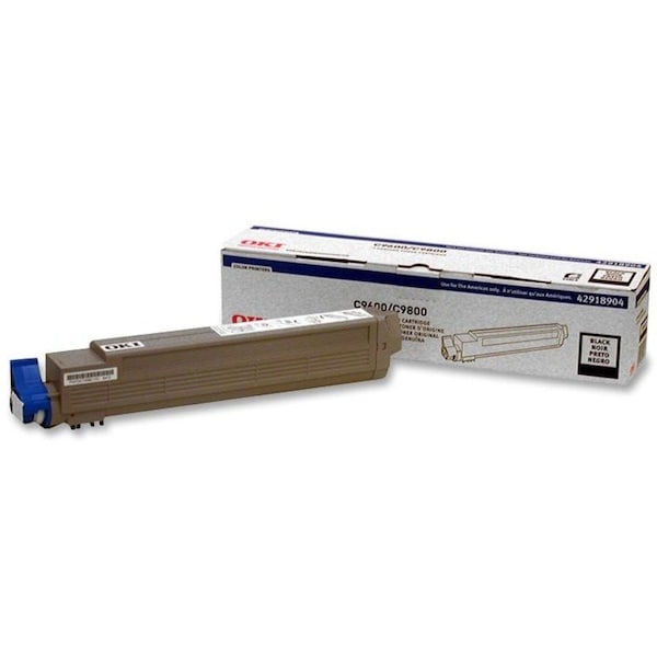 Oki C9600/C9800 Black Toner Cartridge Type C 42918904 - main