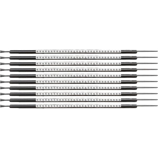Brady ClipSleeve Wire Markers Size 05 Nylon 22 AWG - 20 AWG, G Pack of 300 Each, 300PK SCN05-G - main