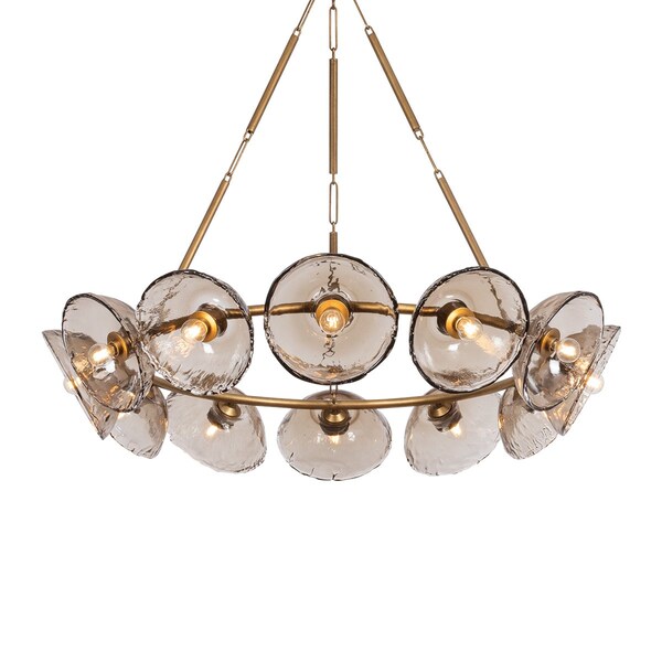 Troy Lighting 4 Light Ben Pendant Vintage Gold Leaf F6732-VGL - main