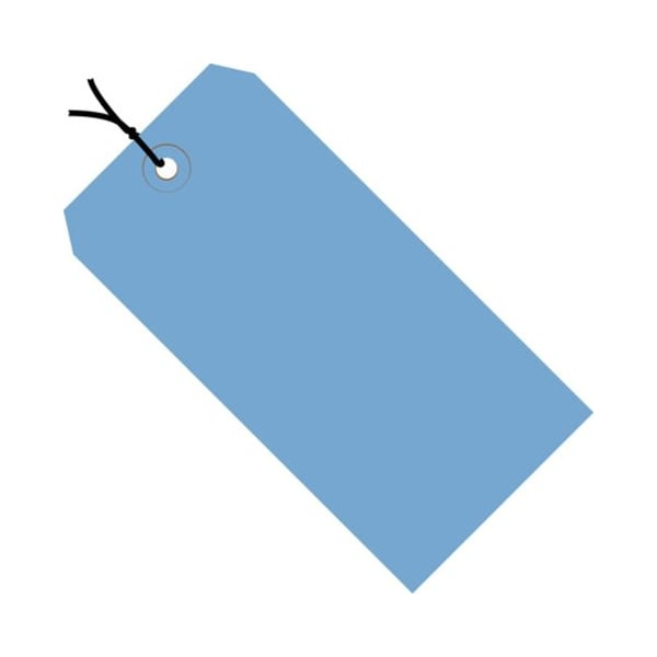 Box Packaging Shipping Tag Pre Strung No 6 5-1/4L x 2-5/8W Dark Blue 1000/Pack G11062A - main