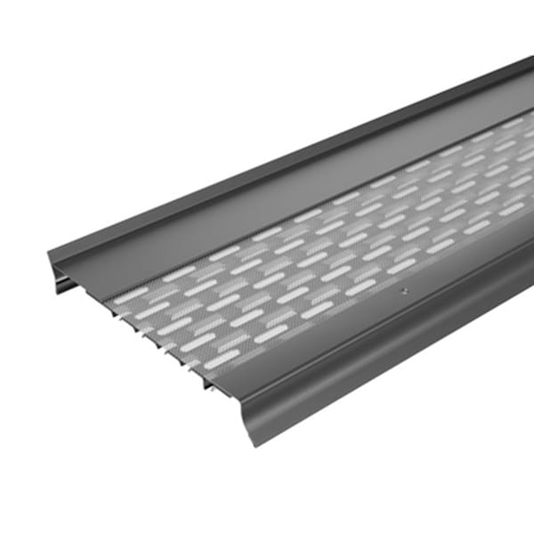 Waterlock Goldguard 6" K-Style & Box Gutters Aluminum/SS Gutter Guard, Dark Gray, 50ft WG-6KS-050-DGR - main