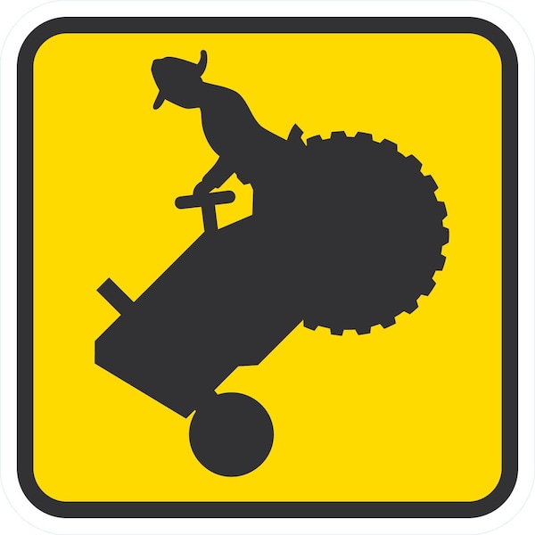 Lyle W11-5, Farm Machinery Symbol (Old Style) Reduced Size, 12x12, Engineer Grade, Yellow G-2044-EG_12x12 - main