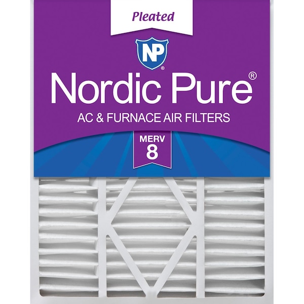 Nordic Pure 20x25x5 Pleated Air Filter, High Capacity, Electrostatically Charged Synthetic Media, MERV 8 20x25x5_1/4GCAM8-1 - main