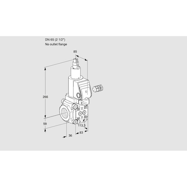 Honeywell Kromschroder Solenoid Gas Safety Valve – 500 mbar, IP65, SIL 3 Rated KS88008246 - main