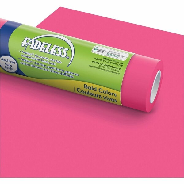 Fadeless Bulletin Board Art Paper, Pink PAC57345 - main
