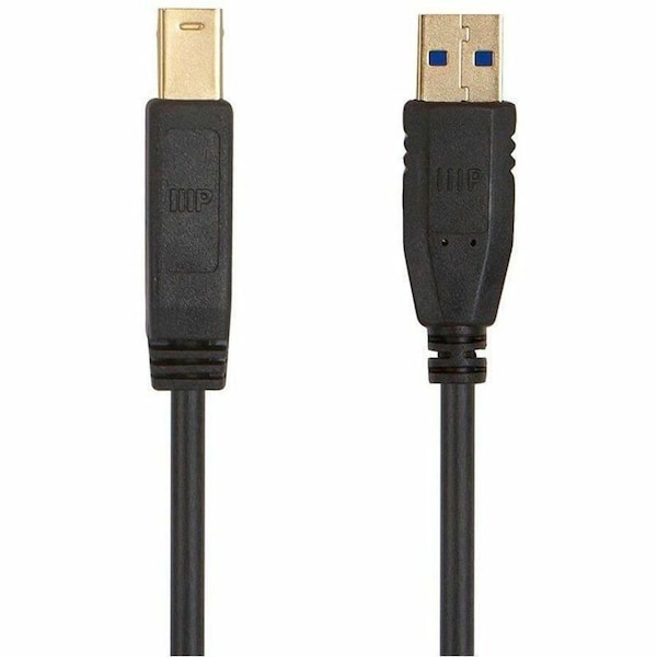 Monoprice Select USB 3.0 Type-A to Type-B Cable_ 6ft_ Black 38604 - main