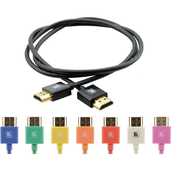 Kramer Electronics Kramer Ultra Slim Flexible High-Speed HDMI Cable with Ethernet - Blue 97-0132106 - main