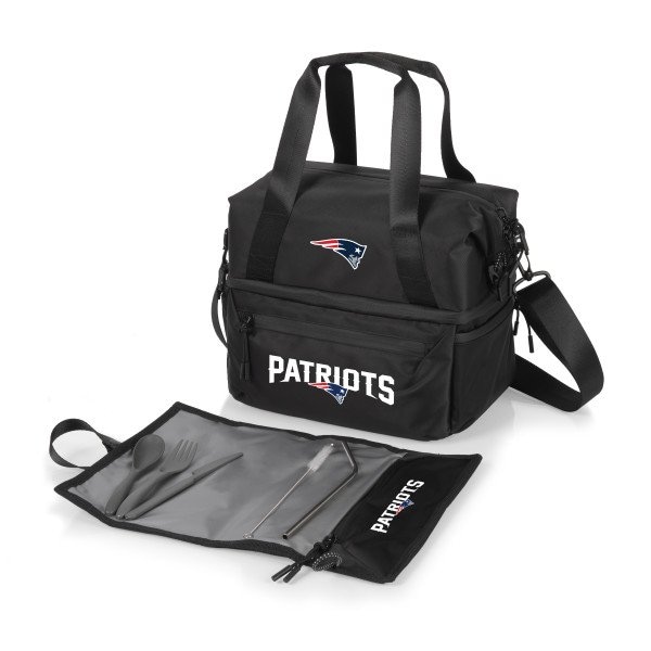 Picnic Time Family Of Brands NFL New England Patriots - Tarana Recycled Lunch Bag Cooler with Utensils 515-01-179-194-2 - main