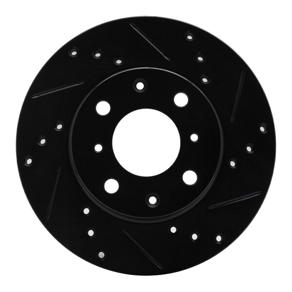 Dynamic Friction Co DFC Brake Rotor - Drilled and Slotted - Silver 631-59018R - main