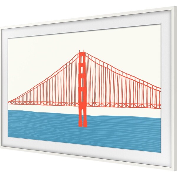 Samsung 2021/22 75-in. The Frame Customizable Bezel Modern White Contemporary Wall Mountable TV Frame VG-SCFA75WT - main