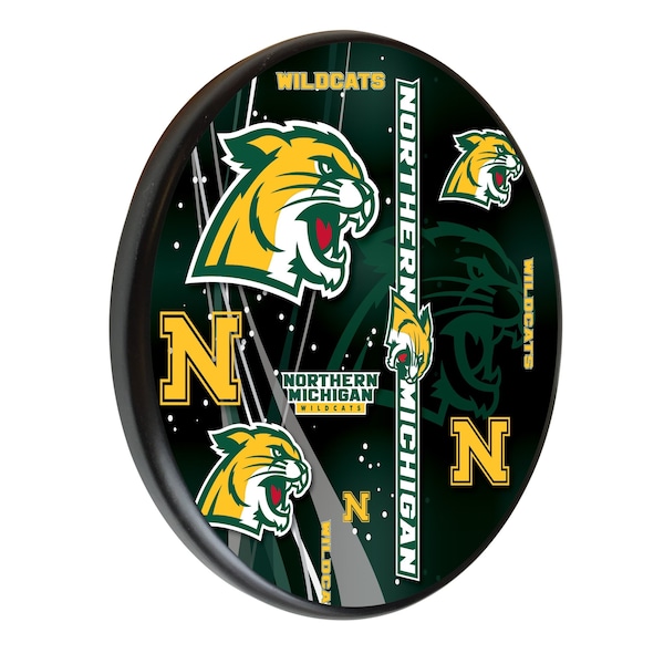 Holland Bar Stool Co Northern Michigan University 13" Solid Wood Sign WSgnPBlkNorMic - main