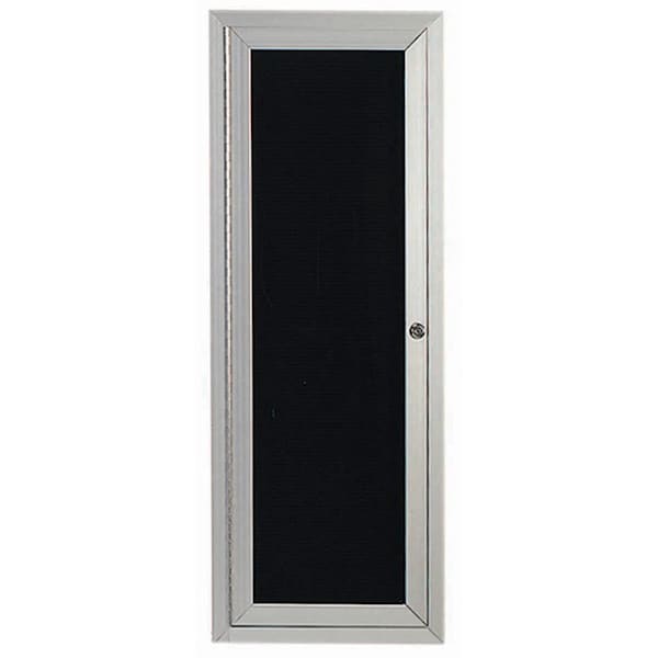 Aarco Enclosed Letter Board Directory w/ Clear Satin Anodized Finish Aluminum Frame, 36''Hx12''W, 1 Door ADC3612 - main
