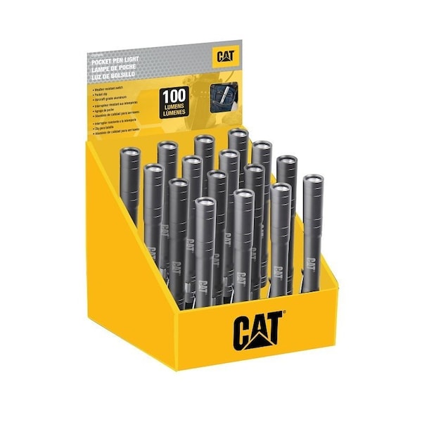 Cat Pocket Pen Light, AAA Battery, LED Lamp, 100 Lumens, 30 m Beam Distance, 3.5 hr Run Time CT221016 - main