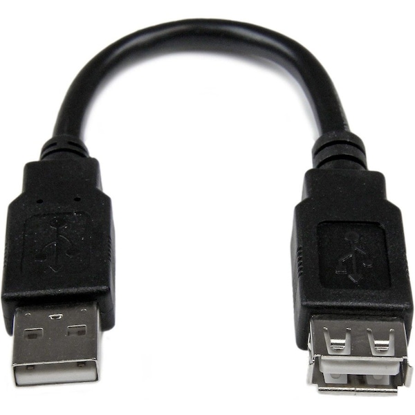 Startech.Com 6in USB 2.0 Extension Adapter Cable A to A - M/F USBEXTAA6IN - main