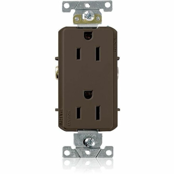 Leviton Commercial Grade Decora Receptacle, 15 Amp, 125 Volt 16242 - main