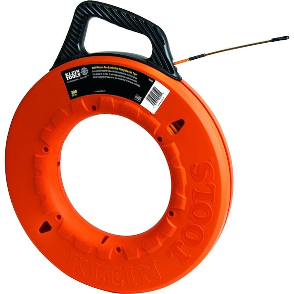 Klein Tools Fish Tape, Length 200 ft, Tape Size 3/16 in, Fiberglass 56059 - main