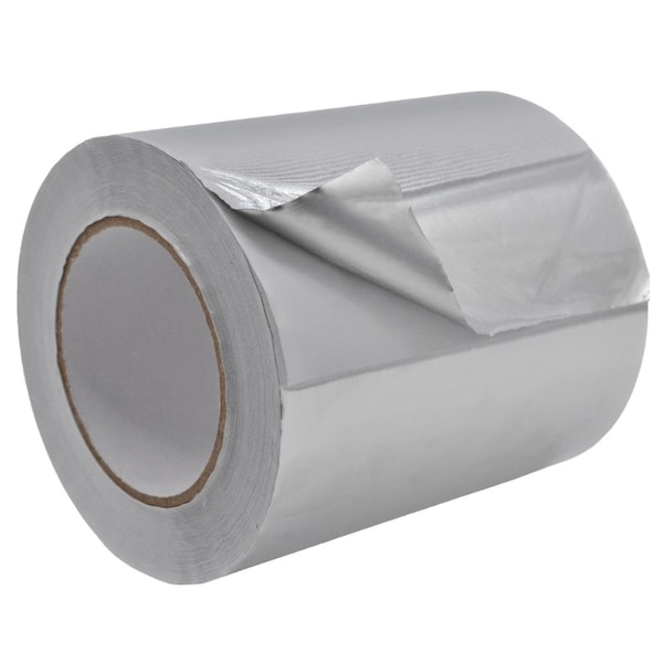 Wod Tape Acrylic Premium Grade Aluminum Foil Tape Multipurpose for HVAC and Insulation: 4 in. x 50 yds, 12PK WOD AFT20A-04000-12-50-SIL - main