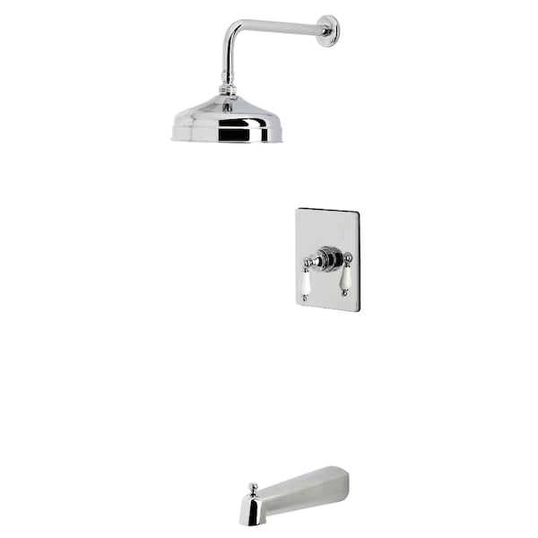 Kingston Brass Single-Handle Pressure Balanced Tub and Shower Faucet, Polished Chrome KB6341PL - main