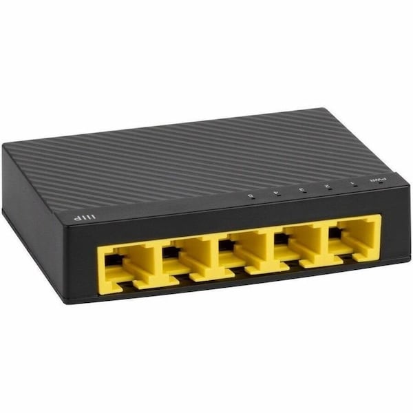 Monoprice 5-Port 10/100/1000Mbps Gigabit Ethernet Unmanaged Switch 41712 - main