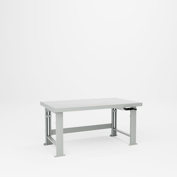 Pucel Steel Top Hydraulic Bench, 34 in W x 60 in D x 41 in H, Gray HBS-3460-M12 - main
