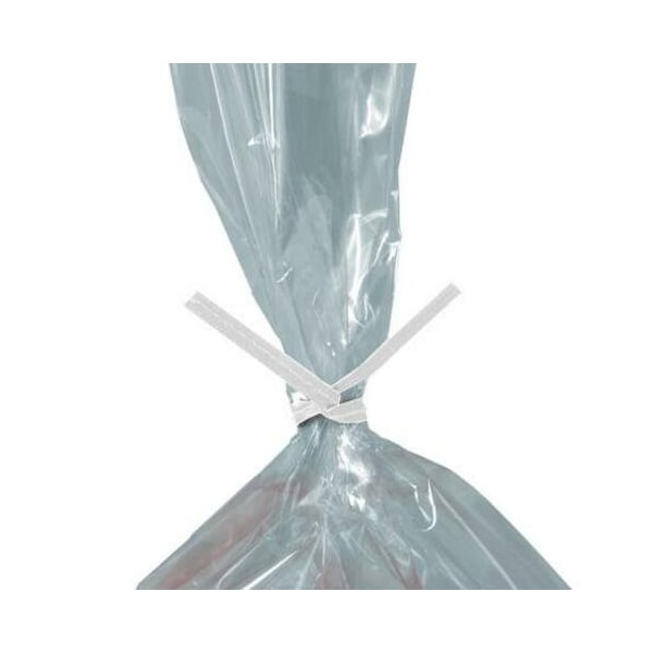 Box Packaging Paper Twist Ties, 7"L x 5/32"W, White, 2000/Pack PBT7W - main
