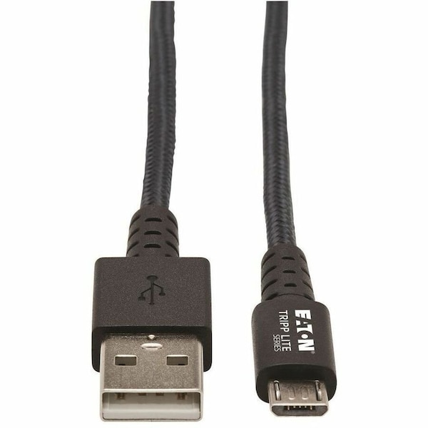 Eaton EATON Heavy-duty USB 2.0 USB-A To Micro-b Cable, M/m, Uhmwpe And Aramid Fibers U050-003-GY-MAX - main