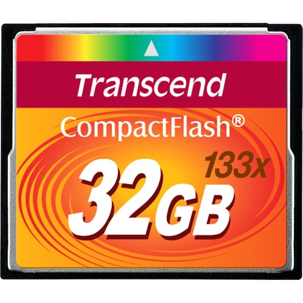 Transcend Information Transcend 32GB CompactFlash Card - (133x) - 32 GB TS32GCF133 - main