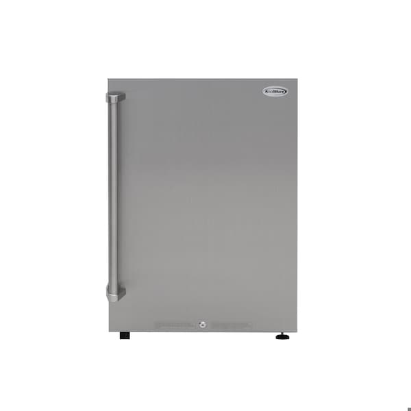 Koolmore 21 in. Outdoor Refrigerator with IPX 4 Rating and Glass Shelves 4.4 Cu. ft. in Stainless-Steel KM-OKS-OFRC-44SS - main