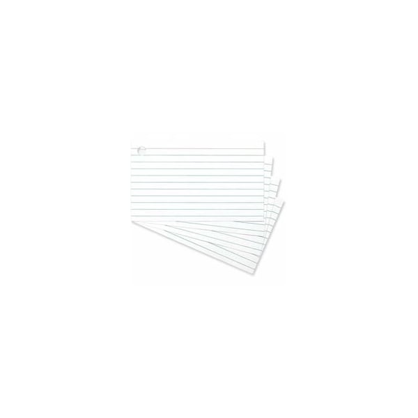 Universal Ring Index Cards, 3" x 5", White, 100/Pack, 3PK UNV47300 - main