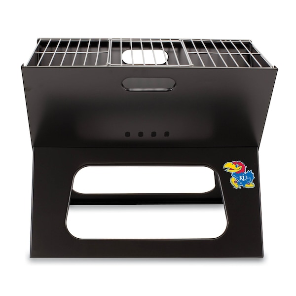 Picnic Time Family Of Brands NCAA Kansas Jayhawks X-Grill Portable Grill - Camping Grill 775-00-175-244-0 - main