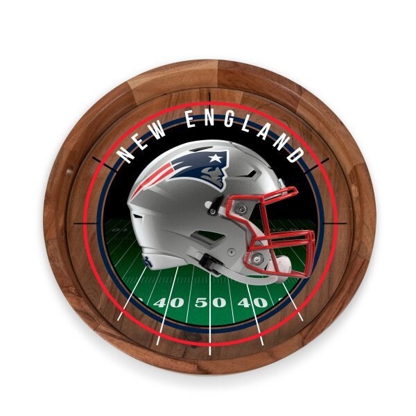 Picnic Time Family Of Brands NFL New England Patriots - Barista Serving Tray with Glass Insert 907-09-511-194-2 - main