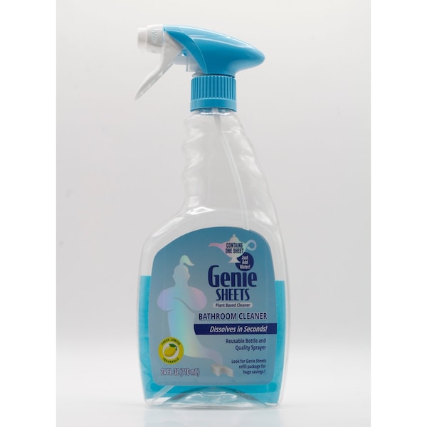 Genie Sheets Bathroom Cleaner 24oz Bottle w/sheet GS-3003-BABL - main