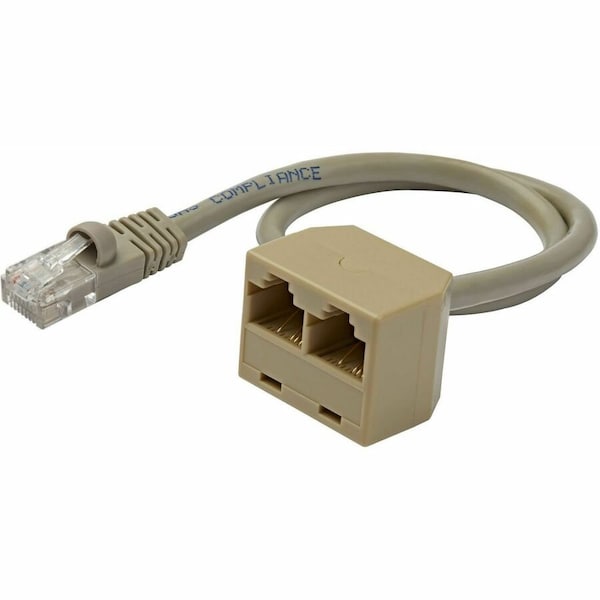Startech.Com 2-to-1 RJ45 Splitter Cable Adapter - F/M RJ45SPLITTER - main
