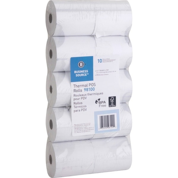 Business Source Paper Roll, 230 ft, White, PK2 BSN98100 - main