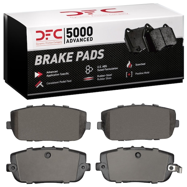 Dynamic Friction Co DFC 5000 Advanced Brake Pads - Ceramic 1551-1180-00 - main
