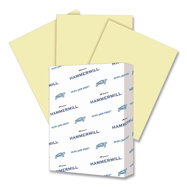 Hammermill Colors Print Paper, 24 lb Bond Weight, 8.5 x 11, Canary, 500PK HAM104307 - main