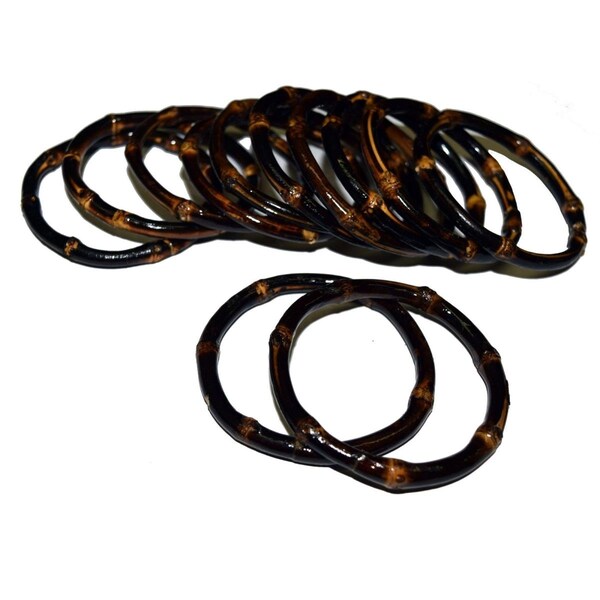 Bamboo54 Dark Bamboo Napkin Ring - Set of 10 13138 - main