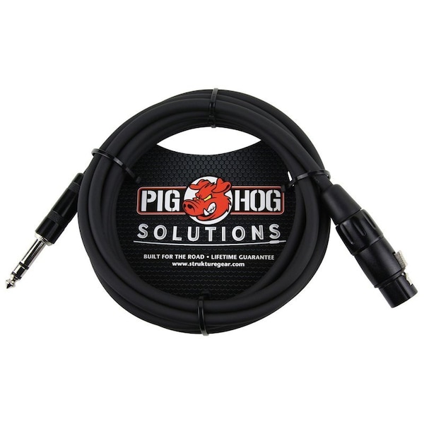 Pig Hog 10-Feet TRSMale-XLRFemale Balanced Cable PX-TMXF1 - main
